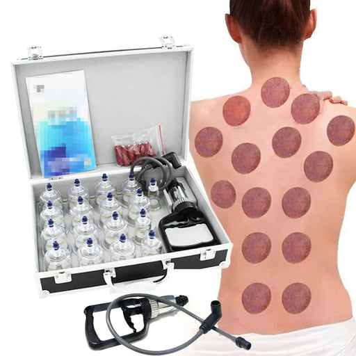 17 Cans Vacuum Cupping Therapy Set Plastic Vacuum Cups Massager Medical Suction Cups Jars Therapy Cupping Set for Massage-Health Wisdom™