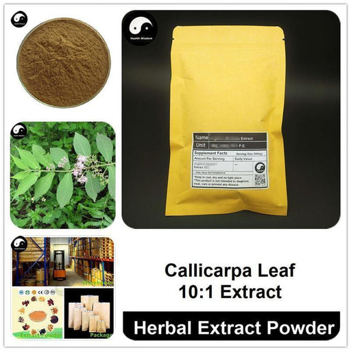 Callicarpa Leaf Extract Powder, Callicarpa Kwangtungensis Chun P.E. 10:1, Guang Dong Zi Zhu-Health Wisdom™