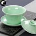 Celadon Ceramic Gaiwan Tea Cup 200ml 盖碗-Health Wisdom™