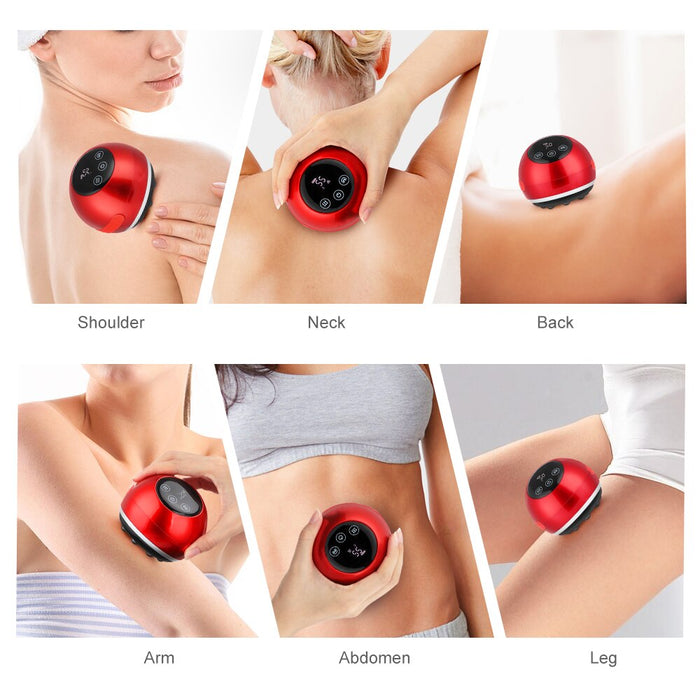 Electric Cupping Massager Vacuum Suction Cups Red Light Anti Cellulite Magnet Therapy Guasha Scraping Fat Burner Slimming-Health Wisdom™