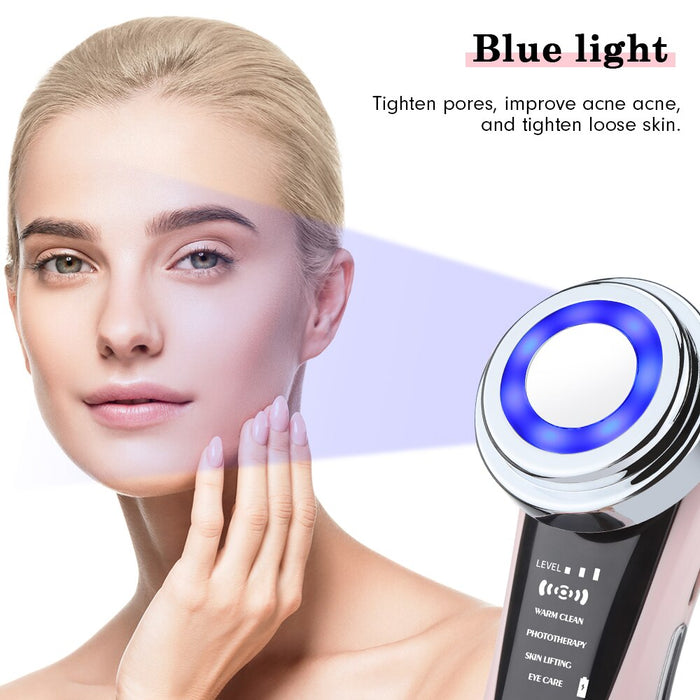 Face Massager Skin Rejuvenation Radio Mesotherapy LED Facial Lifting Beauty Vibration Wrinkle Removal Anti Aging Radio Frequency-Health Wisdom™
