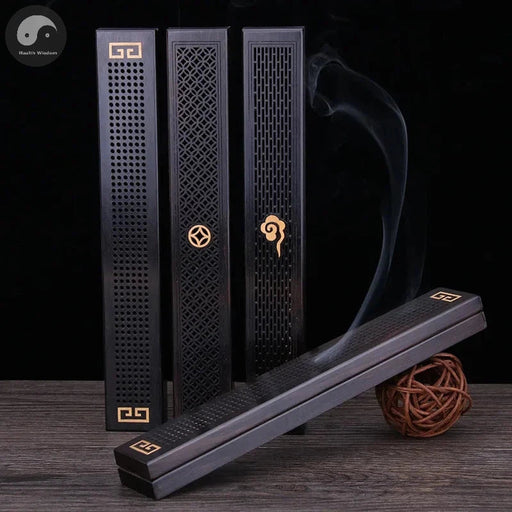 Handmade Creative Wood Aromatherapy Incense Stick Holder Hollow Incense Burner Wood Censer Box Wood Carving Crafts Chinese Gift-Health Wisdom™