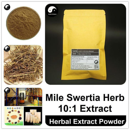 Mile Swertia Herb Extract Powder, Herba Swertiae Mileensis P.E. 10:1, Qing Ye Dan-Health Wisdom™