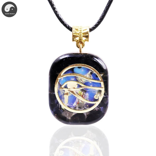 Orgonite Crystal Necklace Eye Of Horus Egypt Protection Pendant Ancient Orgone Egyptian Symbol Of Protection