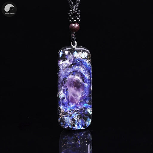 Powerful Orgone Pendant With Amethyst Energy Healing Necklace Amulet Jewelry Orgonite For Protection Balance Positive Energy