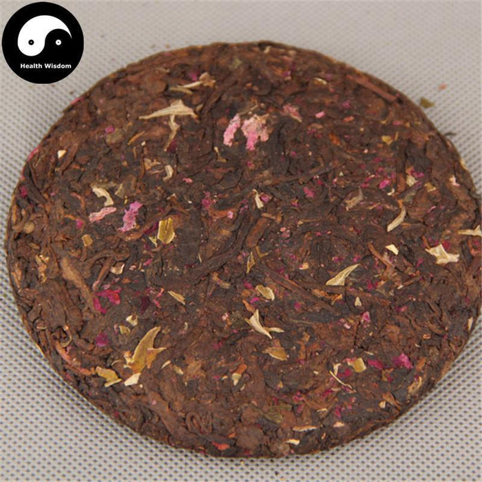 Pu erh Cake Tea 100g,Rose Flower Ripe Puer-Health Wisdom™