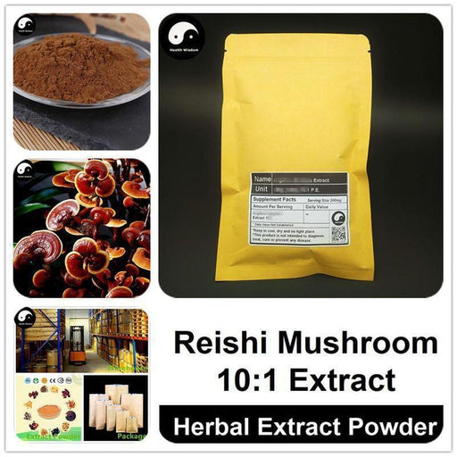 Reishi Mushroom Extract Powder 10:1, Ganoderma Lucidum P.E., Chinese Ling Zhi-Health Wisdom™