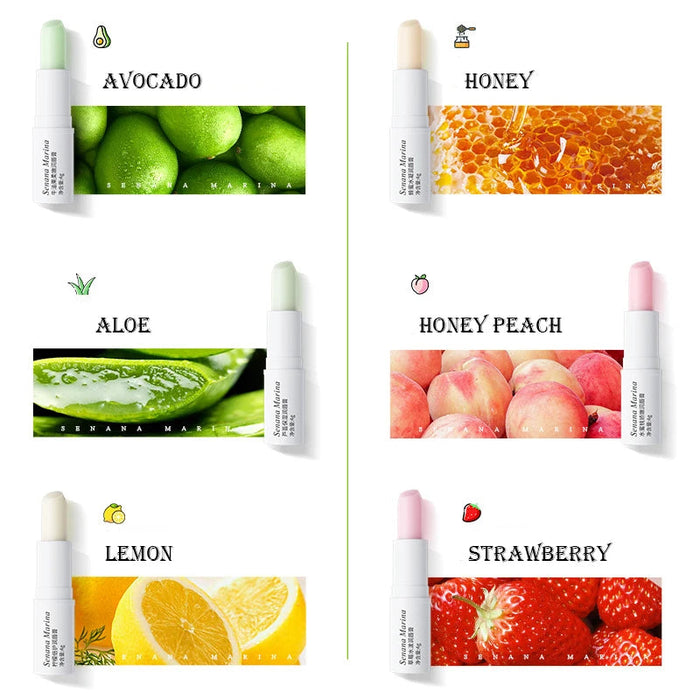 1 Piece Fresh Fruit Moisturizing Lip Balm for Lips Repair Brighten Nourishing Lip Gloss Men and Women Lips Skin Care-Health Wisdom™