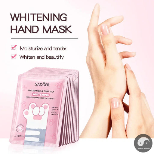 10 Pairs Goat Milk Nourishing Hand Mask Hands Masks Moisturizing Anti Wrinkle Whitening Hand Gloves Skin Care Products
