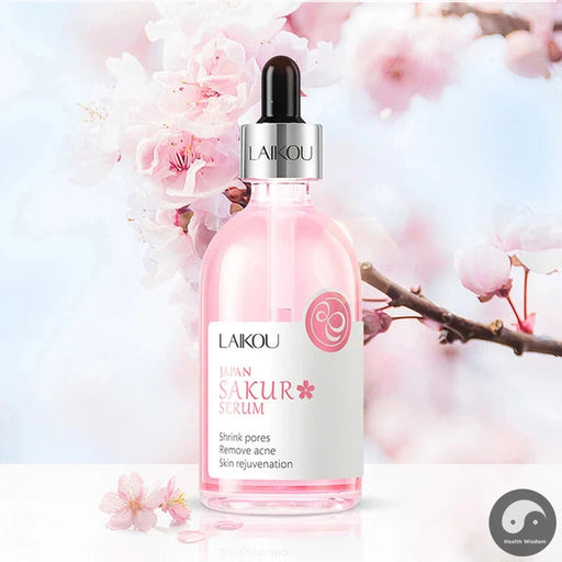 100ml LAIKOU Sakura Serum Vitamin C Essence Moisturizing Anti Wrinkles Whitening Face Serum Beauty Facial Skin Care Products