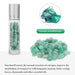 10pcs 10ml Roll On Bottles Natural Gemstone Essential Oil Roller Ball Bottles Transparent Perfumes Oil Liquid with Crystal Chips-Health Wisdom™
