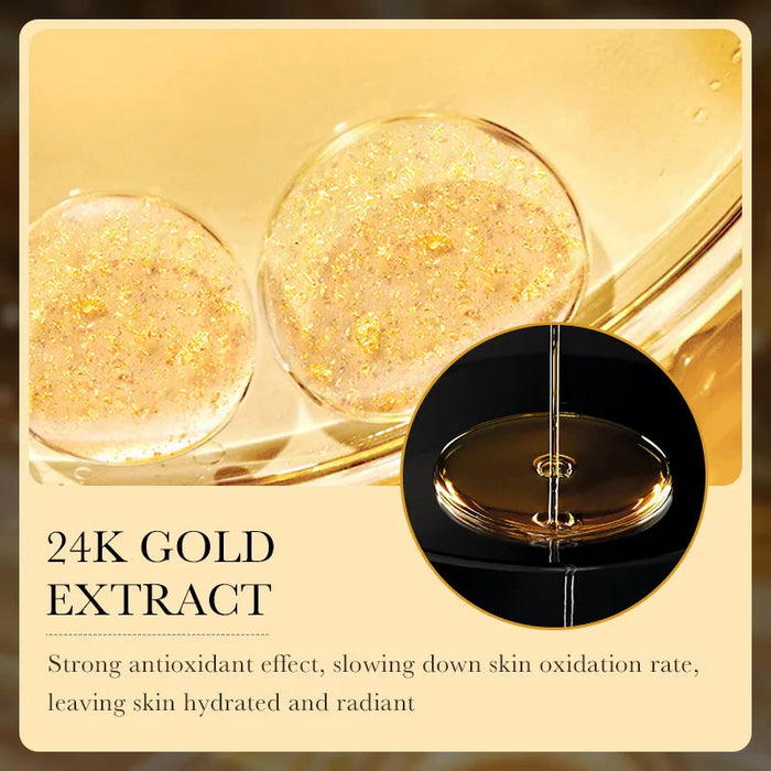 10pcs 24K Golden Hyaluronic Acid Face Mask Facial skincare Anti Wrinkle Moisturizing Anti-Aging Facial Masks Skin Care Products-Health Wisdom™