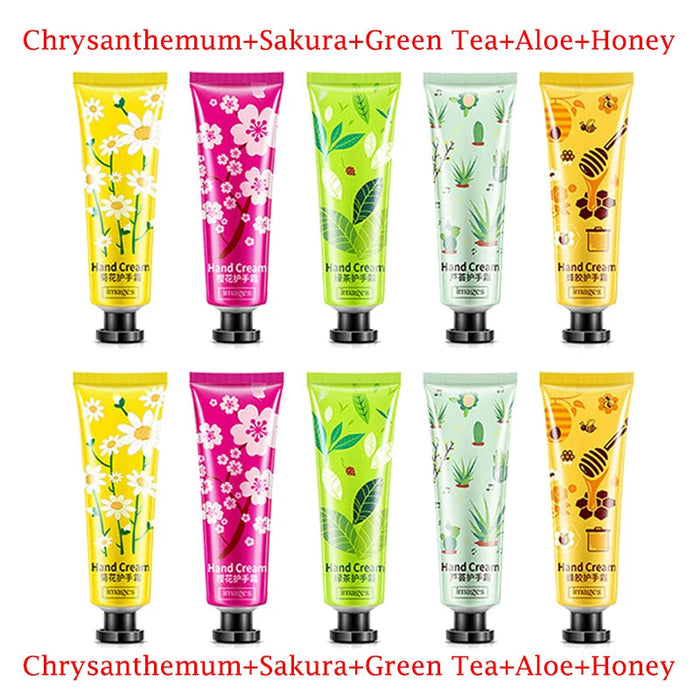 10pcs BIOAQUA Fruits Hand Cream Sets Moisturizing Sakura Hands Cream Anti-chapping Nourishing Repairing Handcream Hand Skin Care-Health Wisdom™