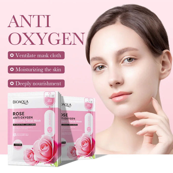 10pcs BIOAQUA Hyaluronic Acid Face Mask skincare Moisturizing Anti-aging Anti Wrinkle Whitening Facial Masks for Face Skin Care-Health Wisdom™