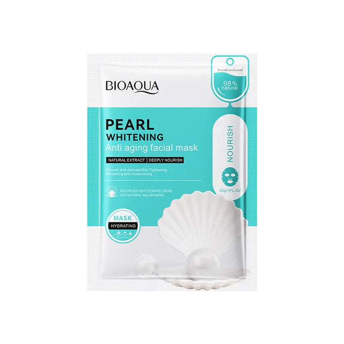 10pcs BIOAQUA Pearl Whitening Face Mask Moisturizing Anti-aging Anti Wrinkles skincare Facial Masks for Beauty Skin Care-Health Wisdom™