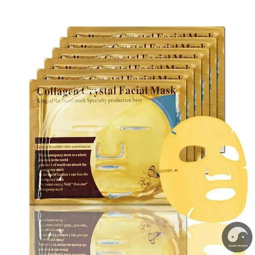 10pcs Crystal Collagen Gold Face Masks Beauty Skin Care Big Mask Anti-aging Hydrating Moisturizing Facial Mask for Face Care