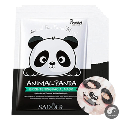 10pcs Cute Panda Pattern Face Mask skincare Brightening Oil Control Moisturizing Facial Masks Beauty Face Skin Care Products