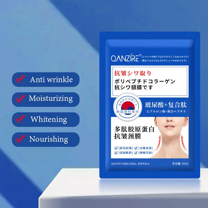 10pcs Hyaluronic Acid Anti-wrinkle Neck Mask Moisturizing skincare Collagen Necks Whitening Masks Korean Skin Care Products-Health Wisdom™
