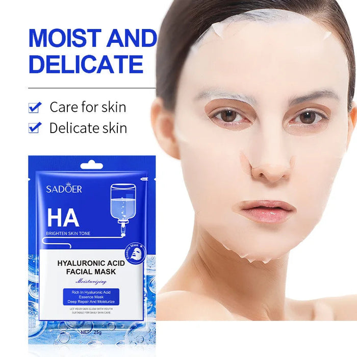 10pcs Hyaluronic Acid Face Mask Moisturizing skincare Anti Wrinkle Anti-aging Facial Masks Face Sheet Mask Skin Care Products-Health Wisdom™
