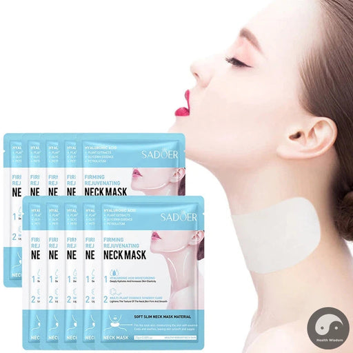 10pcs Hyaluronic Acid Neck Mask Collagen Firming Masks Anti-Wrinkle Whitening Anti-Aging Beauty Moisturizing Necks Skin Care-Health Wisdom™