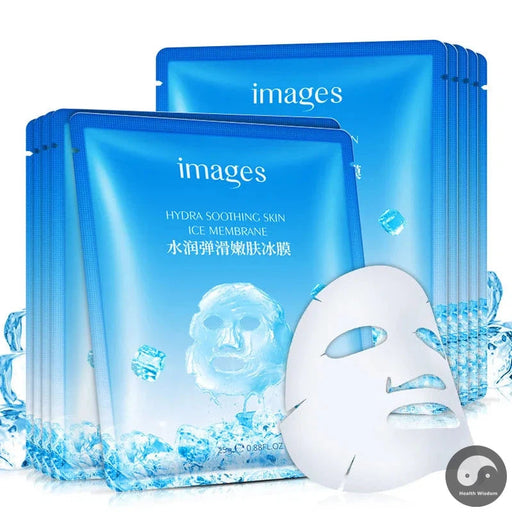 10pcs IMAGES Hyaluronic Acid Ice Face Masks Moisturizing Brighten Oil-control Beauty Face Mask Skincare Facial Mask Skin Care