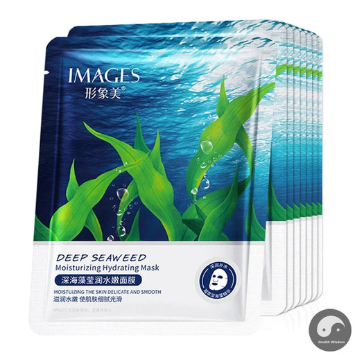 10pcs IMAGES Seaweed Moisturizing Face Mask Facial Skin Care Brightening Hydrating Facials Masks Beauty Face skincare Products
