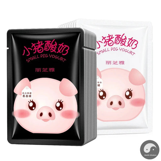 10pcs Little Pig Yogurt Facial Mask Skin Care Moisturizing Oil Control Blackhead Remover Masks Beauty Hydrating Face Mask