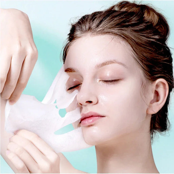 12 Pieces Hyaluronic Acid Facial Mask Sheet Pores Moisturizing Oil-Control Anti-Aging Replenishment Whitening Aloe Face Care-Health Wisdom™