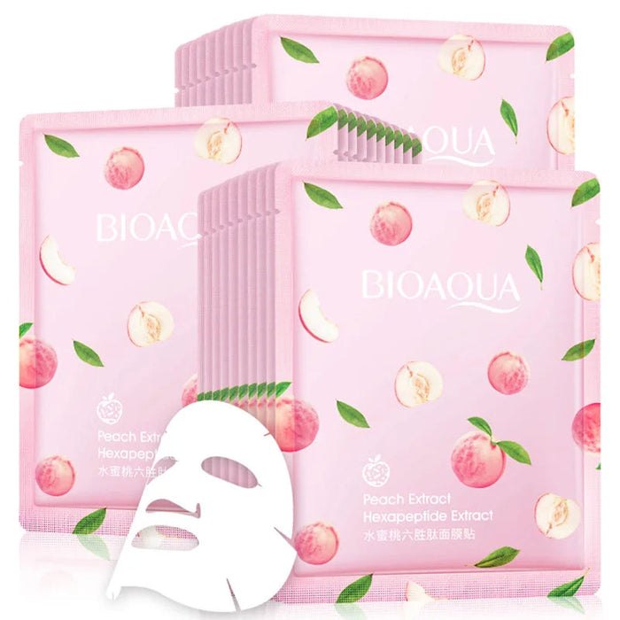 15Pcs BIOAQUA Fresh Fruit Face Mask Snail Hyaluronic Acid Hydrating Anti-aging Skincare Sheet Masks Facial Mask Korean Cosmetics-Health Wisdom™