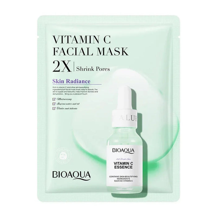 20 Pieces BIOAQUA Centella Collagen Vitamin C Facial Mask Moisturizing Refreshing Sheet Masks Hyaluronic Acid Skin Care Products