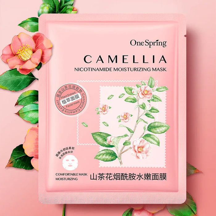 20Pcs Face Mask Combination Camellia Nicotinamide Facial Mask Moisturizing Oil Control Shrink Pores Anti Aging Skin Care Sets-Health Wisdom™