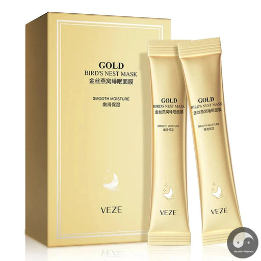 20pcs Golden Collagen Sleeping Face Masks Moisturize Skin Brighten No-wash Night Face Care Facial Mask korean Skin Care Products-Health Wisdom™