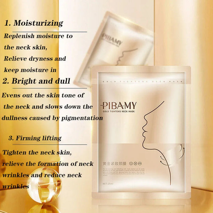 20pcs Golden Neck Mask Moisturizing Anti Wrinkles Anti-aging Firming skincare Neck Masks Beauty Necks Skin Care Products-Health Wisdom™