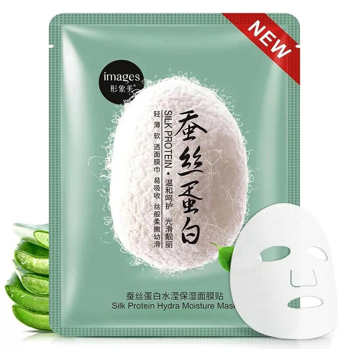 20pcs Silk Protein Face Mask Face Care Facial Sheet Mask Moisturizing Oil Control Nourishing Anti-aging Beauty Skin Care Masks-Health Wisdom™