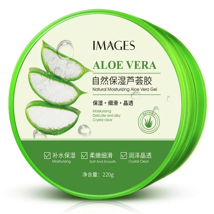 220g IMAGES Natural Aloe Vera Gel Moisturizing Face Cream Facial Care Day Creams Acne Treatment Hydrating Skin Care Aloe Gel-Health Wisdom™