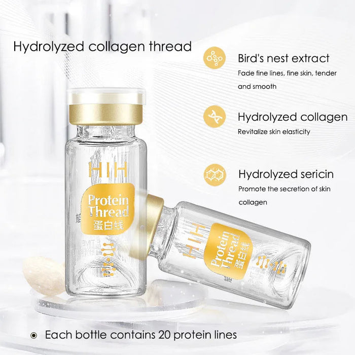 24K Gold Face Serum Active Collagen Silk Thread Facial Essence Anti-wrinkle Moisturizing Hyaluronic Serum for Face Skin Care-Health Wisdom™
