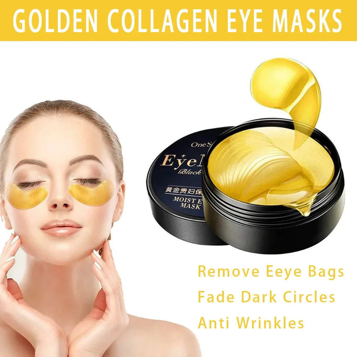 24K Gold Hyaluronic Acid Eye Mask to get rid of under-eye bags skin care products collagen eye patch Korean cosmetics Beauty-Health Wisdom™