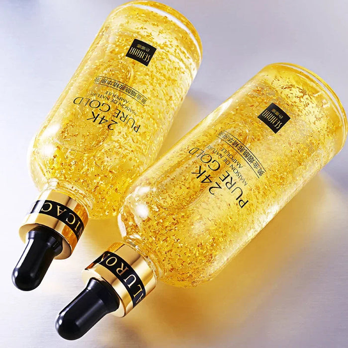 24K Gold Hyaluronic Acid Nicotinamide Face Serum Replenishment Moisturize Shrink Pore Brighten Skin Care Firming Facial Essence-Health Wisdom™