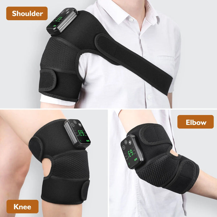 3 Levels Heating Vibration Shoulder Brace for Pain Knee Massager Physiotherapy Therapy Joint Arthritis Pain Relief Elbow Pad