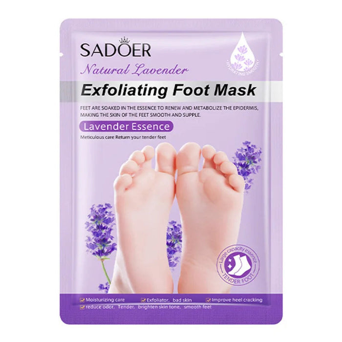 3 Pairs Lavender Feet Exfoliating Foot Mask Pedicure SPA Foot Bath Masks Moisturizing Dead Skin Remover Feet Peeling Mask-Health Wisdom™