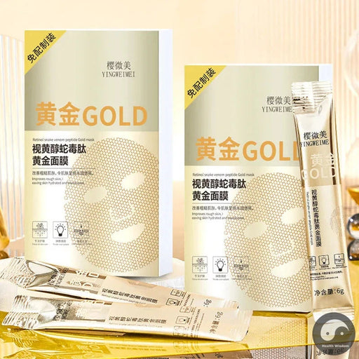 30pcs Retinol Gold Face Mask Firming Anti-wrinkle Anti-aging Moisturizing Facial Masks Peeling Mask Face Skin Care Products