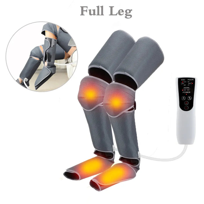 360° Air Pressure Calf Massager Leg Pressotherapy Foot Thigh Electric Shiatsu Kneading Heated Hot Compress Muscle Relax-Health Wisdom™