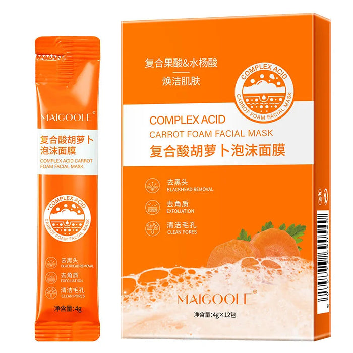 36pcs Carrot Bubble mask Remove Blackhead Moisturizing Brightening Nourishing Foam Face Mask Mud Facial Masks Skin Care Products-Health Wisdom™