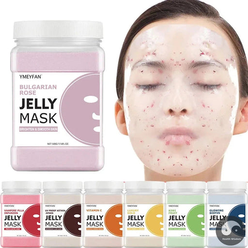 500g Jelly Face Mask Powder Masks DIY Hydrojelly Masks skincare Rose Golden Collagen Hyaluronic Acid Jelly Mask Facial Skin Care-Health Wisdom™