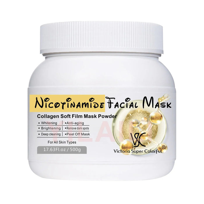 500g Niacinamide Soft DIY Jelly Mask Powder Moisturizing Whitening Rose Salicylic Acid Ceramide Face Powder Mask Wholesale