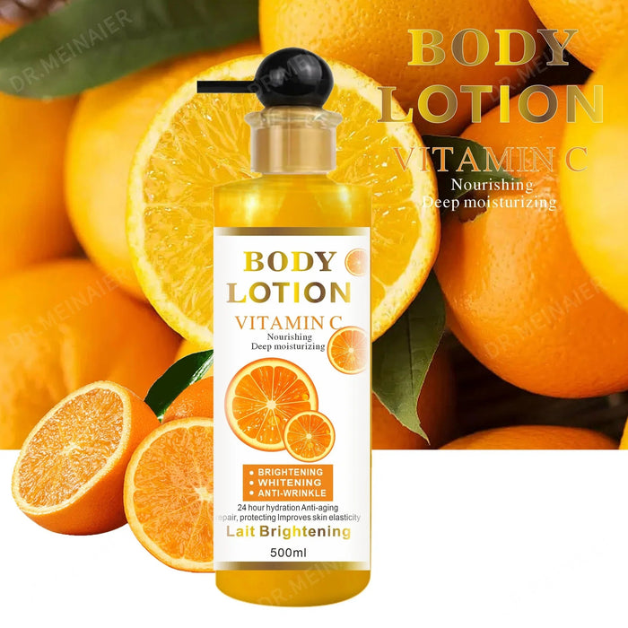 500ml Argan Whitening Body Lotion Moisturizing Refreshing and Not Greasy Body Cream Kojic Acid and Carrot Body Lotion-Health Wisdom™