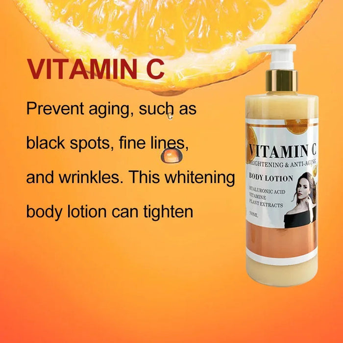 500ml Glutamate Body Cream Vitamin VC Moisturizing Lotion Skin Whitening Nicotinamide Body Lotion
