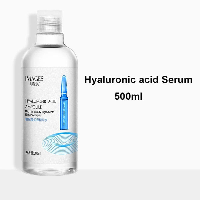 500ml Hyaluronic Acid Facial Essence Moisturizing Whiten Pore Shrink Anti-aging Freckle Anti Wrinkle VC Niacinamide Face Serum