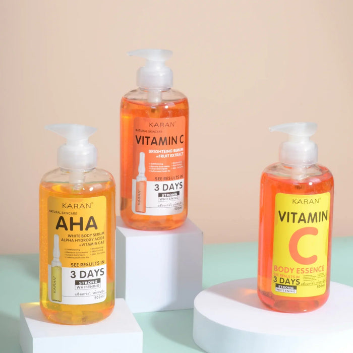 500ml Vitamin C&VE Face Serum VC Fruit Acid Brightening Repair Anti-aging Body Essence Alpha Hydroxy Acids (AHA) Essence-Health Wisdom™