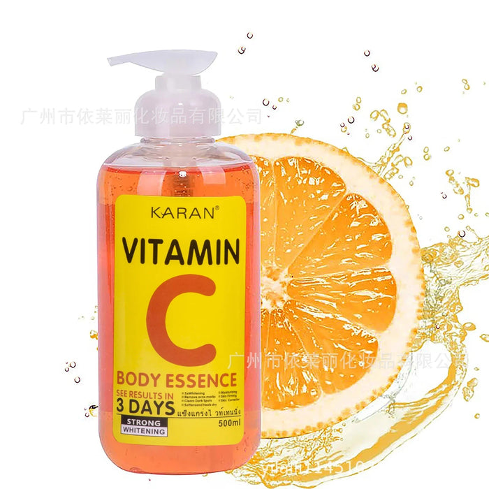 500ml Vitamin C&VE Face Serum VC Fruit Acid Brightening Repair Anti-aging Body Essence Alpha Hydroxy Acids (AHA) Essence-Health Wisdom™